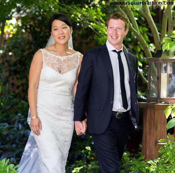 Mark Zuckerberg Priscilla Chan wedding photo