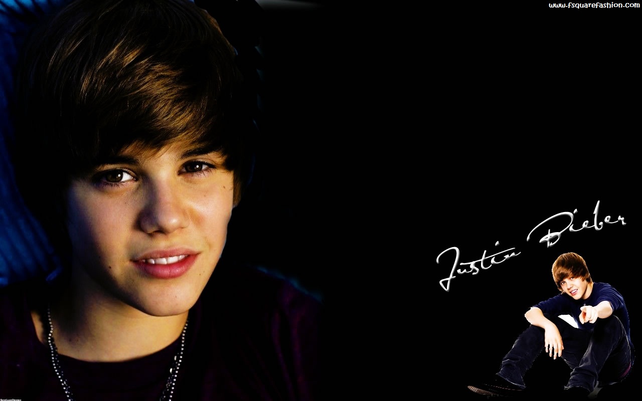 Justin Bieber Black Background HD Wallpapers 1280x800