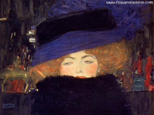 Girl With Hat Gustav Klimt Paintings Pictures