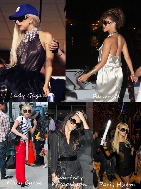 Celebrities Prada Baroque PR27NS sunglasses