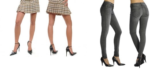 Short Skirts and Jeans