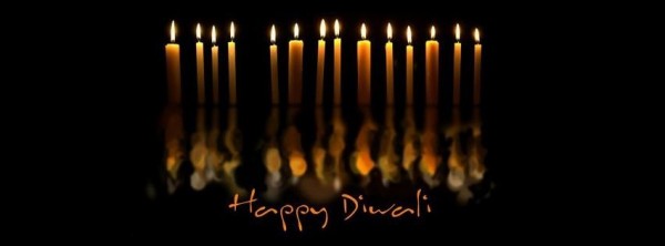 Happy Diwali Candles Facebook (FB) Timeline Covers 2017