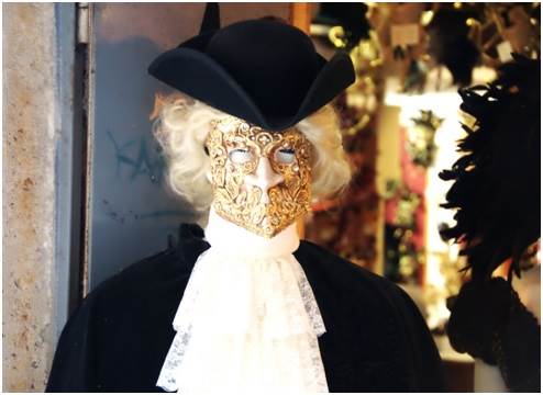 Venetian style masquerade masks