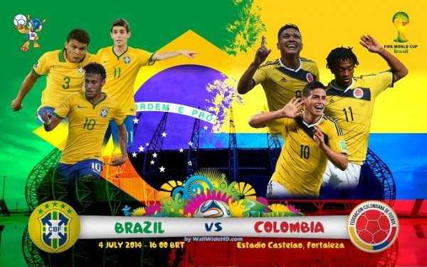 Brazil vs Colombia World Cup 2014 Quarter Finals HD Wallpapers