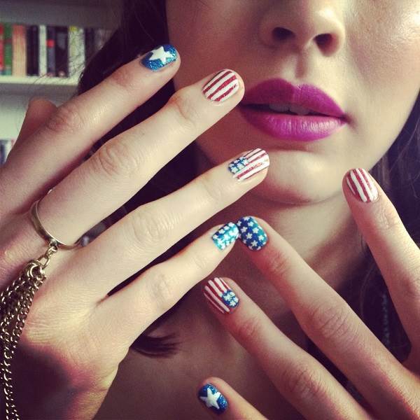 4th of July 2015 Nails Art Designs Pinterest Ideas Pictures