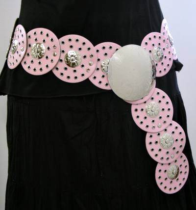 Pink Designer Belt for Black Dress Images, Pictures, Photos, Wallpaper