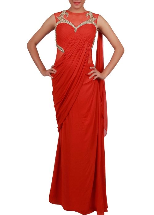 Stylish Saree Gowns