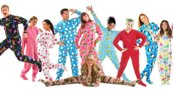 Adult Footie Pajamas for men, women, kids pictures, images, photos