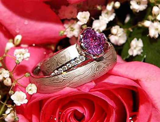 Mokume-and-Sapphire-Engagement-Ring-Roses