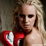 Red Boxing Gloves Girl HD Wallpapers