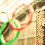 London Olympics Rings With Mashal 2012 HD Wallpapers