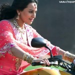 Sonakshi Sinha Pictures on Bike In Son of Sardar Movie 2012