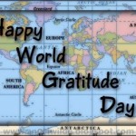 Happy World Gratitude Day World Map
