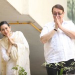 Karishma Kapoor with Randhir Kapoor at Saif and Kareena's Wedding