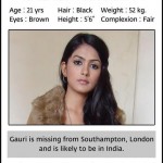 Gauri Bhonsle Missing Poster in Khamoshiyan Serial Star Plus