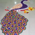 Rangoli Latest Peacock Designs Pictures