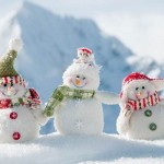Cute 3 Snowmans HD Wallpapers