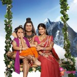 Ganesha with Mahadev and Parvati in Devon Ke Dev Mahadev Serial Life Ok