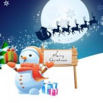 Lovely Christmas Snowman HD Wallpapers