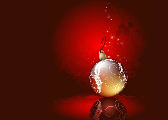 Red Backgrounds Christmas Ball Ornaments HD Wallpapers
