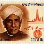 C. V. Raman Images of 20p Stamps