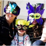 Get your kids into the Mardi Gras 2015 spirit by helping them make masks