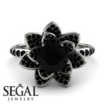 2 Carat Black Diamond Engagement Rings